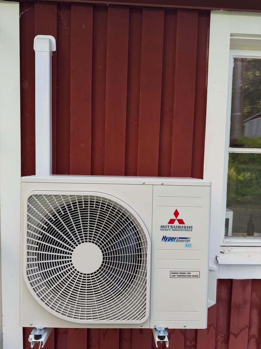 Mitsubishi Heavy Industries-värmepump installerad av MH Värmepumpar i Luleå